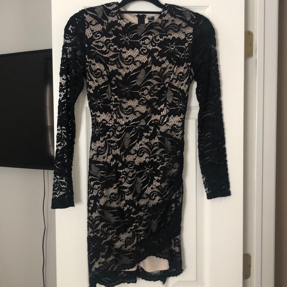 Black lace dress